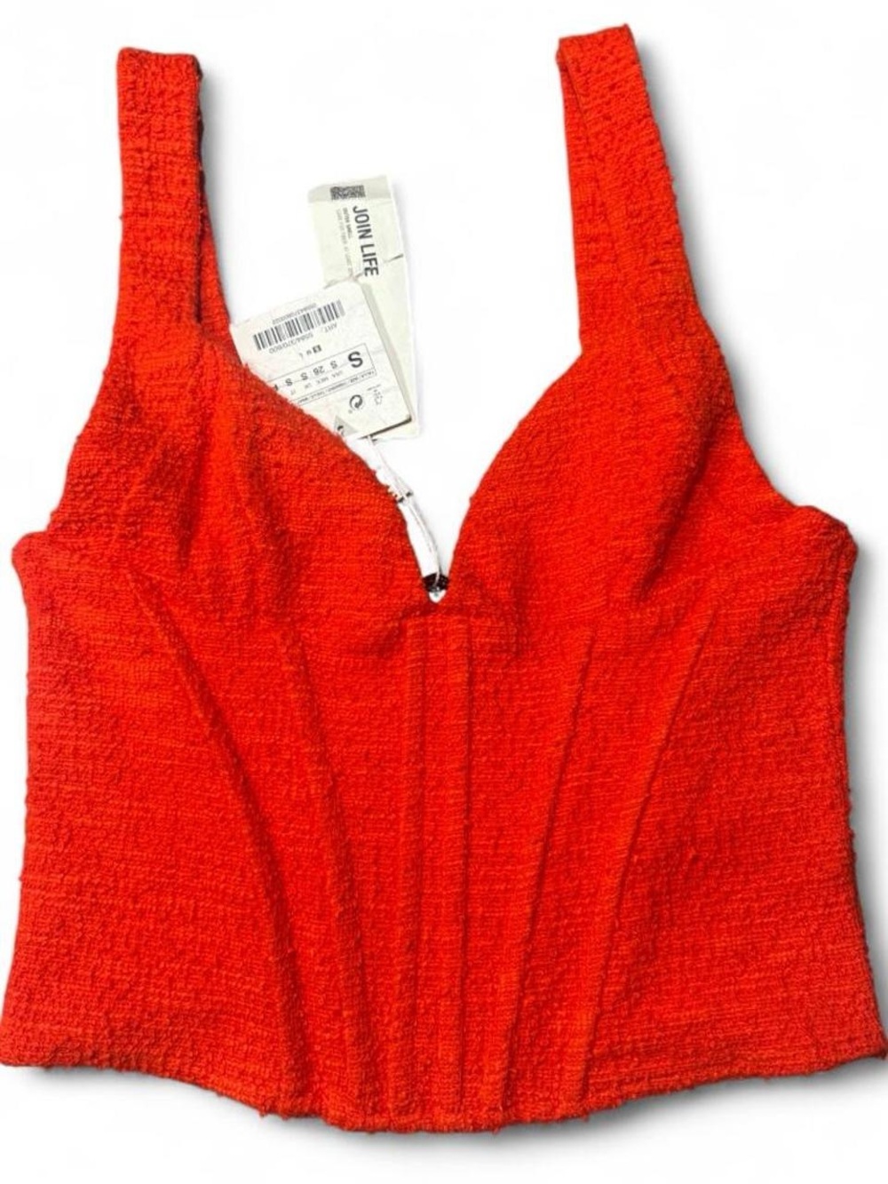 NWT Zara Textured Corset Top ❤️‍🔥